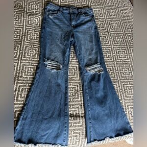 American Eagle Outfitters Distressed Flare Jeans